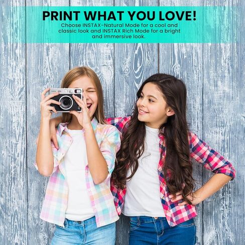 حزمة كاميرا Fujifilm Mini EVO Hybrid الفورية مع 20 ورقة فيلم فورية + بطاقة ذاكرة 32 جيجابايت + حقيبة حمل + حامل ثلاثي مرن + قطعة قماش للتنظيف BluebirdSales (أسود) in Kuwait