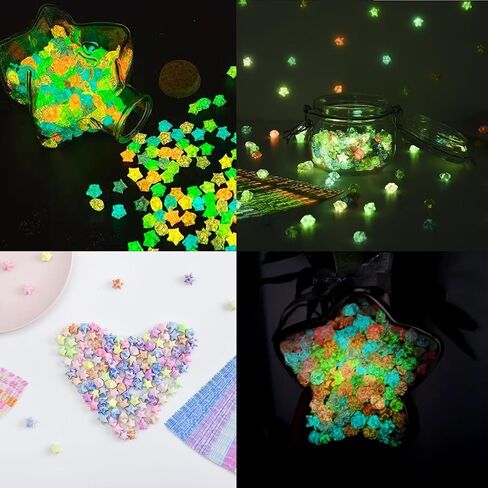 840 Sheets Luminous Origami Star Paper Strip Glow in Dark Lucky Star Paper Strips Zodiac Pattern Star Paper for Handmade Home Cards Gift, Party Decoration, Crafts Decoration in Saudi Arabia