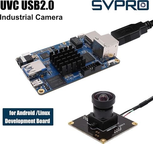SVPRO 2MP Global Shutter USB Camera Board 90fps High Speed Webcam Module with Distortion-Free 120 Degree Wide Angle Slow Motion Camera 1920x1200 AR0234 Camera for Computer, Laptop, Android Device in Saudi Arabia