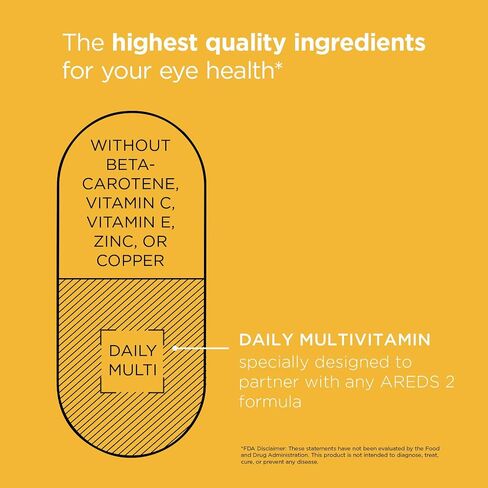 Viteyes Classic AREDS 2 Companion Beta-Carotene Free Multivitamin Supplement, Comprehensive Multivitamin Formula for AREDS 2 Users, 90 Caplets in Saudi Arabia