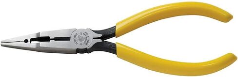 Klein Tools VDV026-049 Crimping Long Nose Pliers With Curved Handles, Grooved Jaws and Induction Hardened Steel in Saudi Arabia