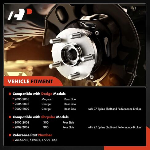 A-Premium 2 × محمل العجلة الخلفية ومجموعة المحور مع حلقة ABS و5 عروة متوافقة مع Toyota Avalon 1995-2004، Camry 1997-2001، Solara 1999-2003، FWD ومع ABS رباعي العجلات in Saudi Arabia