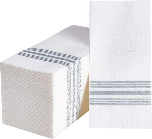 Vplus 150 Pack Guest Towels Disposable Bathroom, Decorative Bathroom Napkins, Soft, and Absorbent Disposable Paper Hand Towel for Dinners, Kitchen, Parties, Weddings, Christmas Party in Saudi Arabia