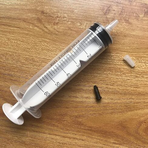 12 Pack 60ml Syringes with 16Gx1.0'' Blunt Tip Fill Needles and Storage Caps(Luer Lock)-Dozen Pack in Kuwait