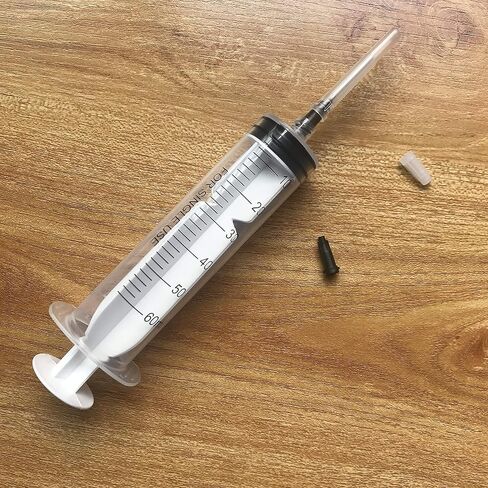 12 Pack 60ml Syringes with 16Gx1.0'' Blunt Tip Fill Needles and Storage Caps(Luer Lock)-Dozen Pack in Kuwait