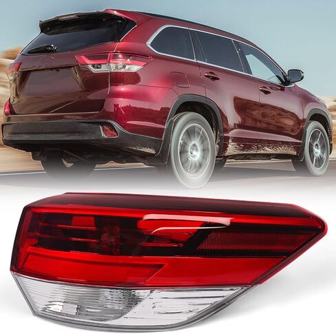 Huray Left Inner Tail Light for Toyota Highlander 2017-2019 Driver Side LED Taillight Lamp Assembly Replacement for TO2802139 815900E120 in Saudi Arabia