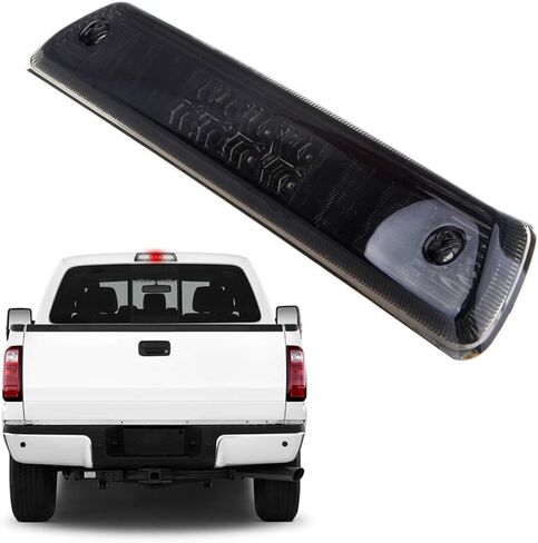 ضوء الفرامل الثالث مناسب لفورد F-150 2009-2014 ضوء إيقاف عالي LED لسقف الكابينة الخلفي في المنتصف جبل الفرامل إيقاف الذيل ضوء البضائع (كروم + عدسة شفافة) in Kuwait