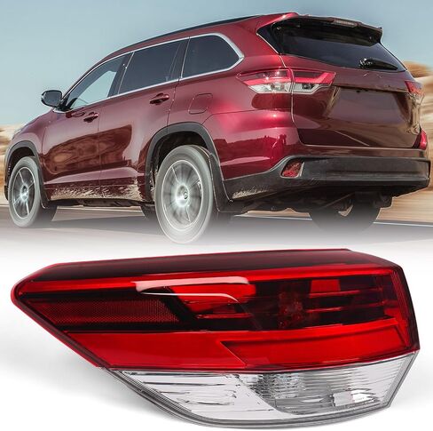 Huray Left Inner Tail Light for Toyota Highlander 2017-2019 Driver Side LED Taillight Lamp Assembly Replacement for TO2802139 815900E120 in Saudi Arabia