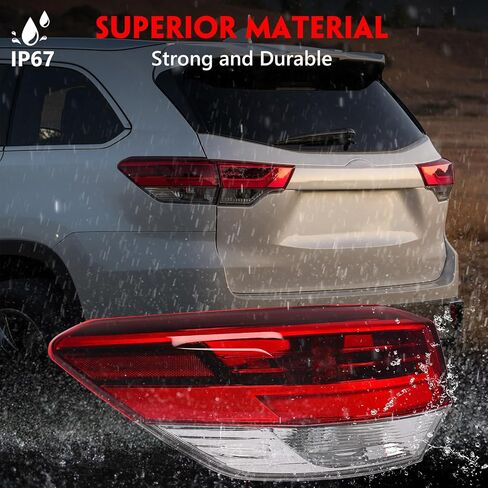 Huray Left Inner Tail Light for Toyota Highlander 2017-2019 Driver Side LED Taillight Lamp Assembly Replacement for TO2802139 815900E120 in Saudi Arabia