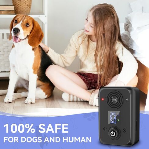 Anti Barking Device - 50 Ft Rechargeable bark box, 3 Adjustable Levels, bark box for barking dogs, stop dog barking device, Safe Dog Bark Training Device for Indoor & Outdoor Ultrasonic Dog Deterrent in Saudi Arabia