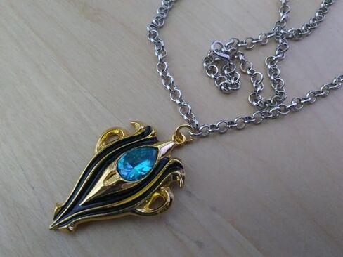 Fire Emblem Fates - Azura's Pendant - Imitation Sapphire Necklace in Saudi Arabia