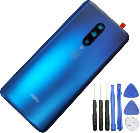 بديل غطاء الباب الزجاجي الخلفي لهاتف OnePlus 7 Pro لهاتف OnePlus 7 Pro 6.67 بوصة GM1911 GM1913 GM1917 GM1910 GM1915، عدسة زجاجية للكاميرا/فلاش (ليس لهاتف OnePlus 7 6.41 بوصة) (رمادي مرآة) in Kuwait