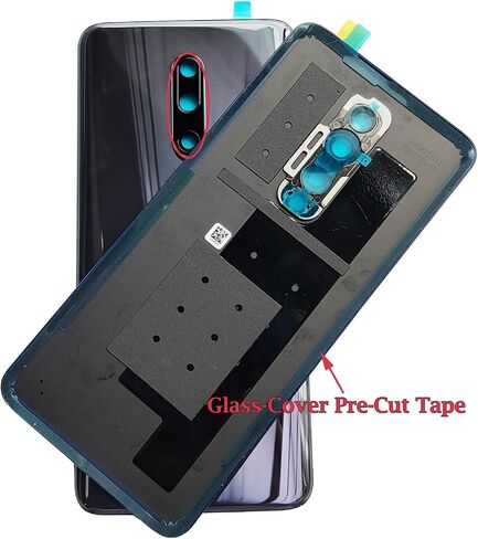 بديل غطاء الباب الزجاجي الخلفي لهاتف OnePlus 7 Pro لهاتف OnePlus 7 Pro 6.67 بوصة GM1911 GM1913 GM1917 GM1910 GM1915، عدسة زجاجية للكاميرا/فلاش (ليس لهاتف OnePlus 7 6.41 بوصة) (رمادي مرآة) in Kuwait