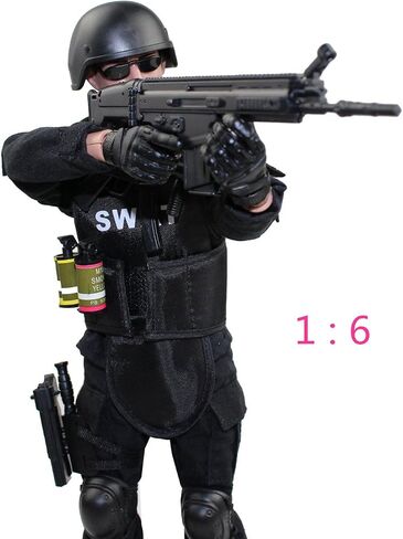 7Buy لعبة شخصيات الأكشن 12 بوصة 1:6 لعبة نموذج جندي قابل للانحناء (SWAT) in Saudi Arabia