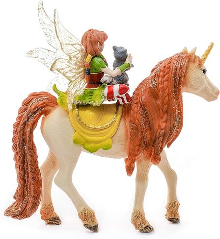 Schleich Bayala Fairy Marween Doll with Glitter Unicorn Figurine 3pc. Playset - Featuring Magical Marween and Unicorn Figure for Fun and Imaginative Play for Boys and Girls, Gift for Kids Ages 5+ in Saudi Arabia