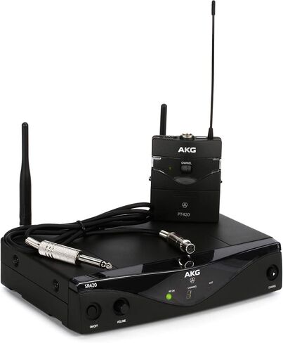 AKG Pro Audio WMS420 Vocal Set Band A Wireless Microphone System with SR420 Stationary Receiver, and HT420 Handheld Transmitter in Saudi Arabia