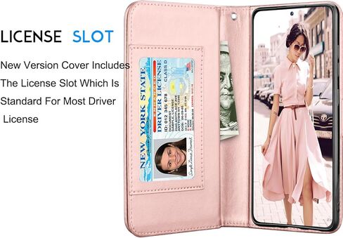 حافظة Galaxy S24 Plus، حافظة محفظة Galaxy S24+، Tekcoo الفاخرة من جلد البولي يوريثان، فتحات لبطاقات الائتمان النقدية، حامل غطاء قلاب قابل للطي [حافظة صلبة مغناطيسية قابلة للفصل] لهاتف Samsung S24 Plus 5G [أسود] in Kuwait