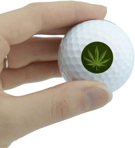 GRAPHICS & MORE Marijuana Leaf Design Cannabis Pot Novelty Golf Balls 3 Pack in Saudi Arabia