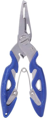 VBESTLIFE Multi-Function Fishing Plier, Carbon Steel Fishing Line Cutter Fishing Hook Remover Freshwater Saltwater Fishing Split Ring Braid Tool in Saudi Arabia