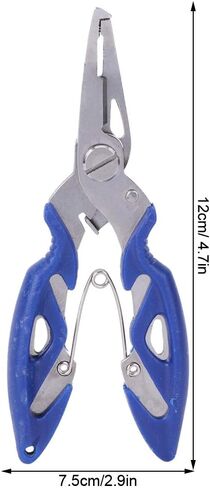 VBESTLIFE Multi-Function Fishing Plier, Carbon Steel Fishing Line Cutter Fishing Hook Remover Freshwater Saltwater Fishing Split Ring Braid Tool in Saudi Arabia