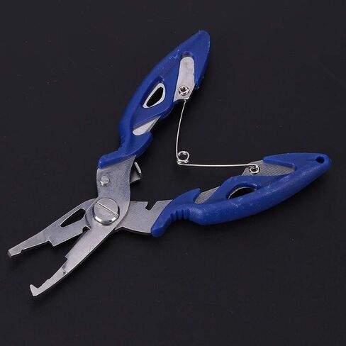 VBESTLIFE Multi-Function Fishing Plier, Carbon Steel Fishing Line Cutter Fishing Hook Remover Freshwater Saltwater Fishing Split Ring Braid Tool in Saudi Arabia