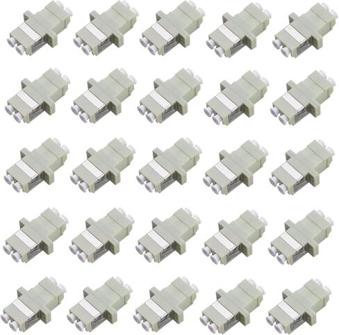 25 Pack LC to LC Fiber Optic Coupler LC Duplex Multimode Fiber Optic Cable Connector Adapter in Saudi Arabia