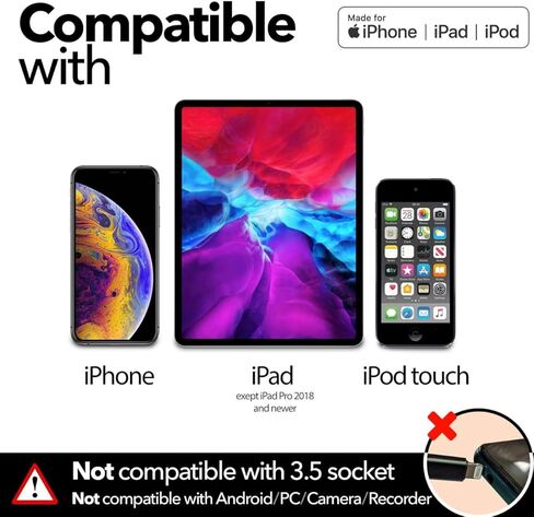 محول PowerDeWise Lightning إلى 3.5 ملم - محول مقبس سماعات الرأس in Kuwait