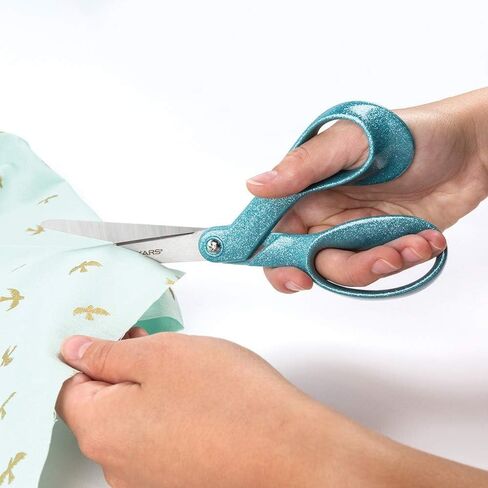 Fiskars Premier 8in Bent Sparkle Scissors Tide Blue in Saudi Arabia