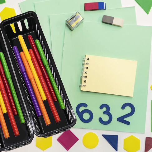 12 Pack Classroom Storage Baskets Bins, Pencil Holder Baskets for Kids Desk Rectangle Office Supply Baskets in Saudi Arabia