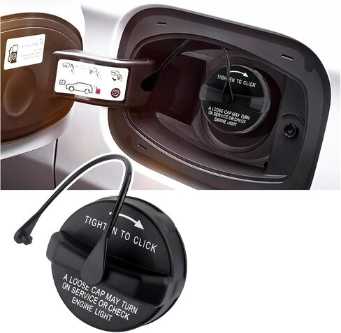 غطاء غطاء الغاز متوافق مع دودج كرايسلر رام جيب رانجلر، ملحقات السيارة القياسية استبدال غطاء الوقود OEM #52030377AB، 52030377AA مع حشية غطاء الغاز in Kuwait