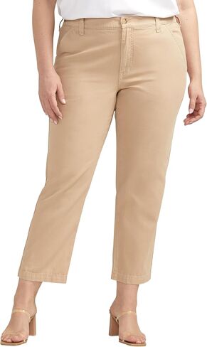 JAG Women's Plus Size Chino Tailored Cropped Pants in Saudi Arabia