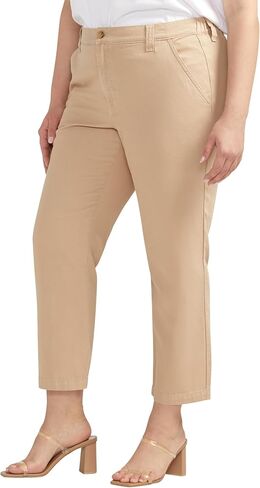 JAG Women's Plus Size Chino Tailored Cropped Pants in Saudi Arabia
