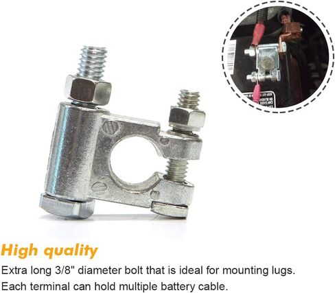 نهاية محطات البطارية العلوية للمركبات البحرية قارب RV السلبية والإيجابية 2 قطعة in Kuwait