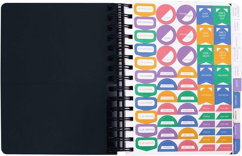 Vera Bradley 2024-2025 Medium Planner Daily Weekly & Monthly, 17 Month Hardcover Agenda Dated Aug 2024-Dec 2025, Cute Planner with Stickers, Pockets, & Spiral Binding, Daisy Fields Bright in Saudi Arabia