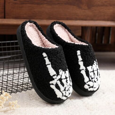 Afellicy Halloween Slippers for Women Holiday Gifts House Home Bedroom Slipper Memory Foam Retro Indoor Outdoor Shoes in Saudi Arabia