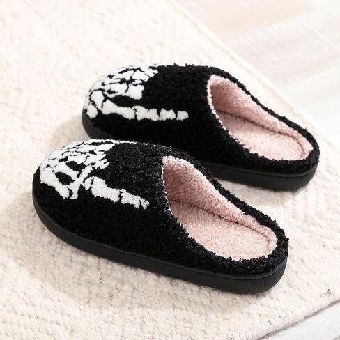 Afellicy Halloween Slippers for Women Holiday Gifts House Home Bedroom Slipper Memory Foam Retro Indoor Outdoor Shoes in Saudi Arabia