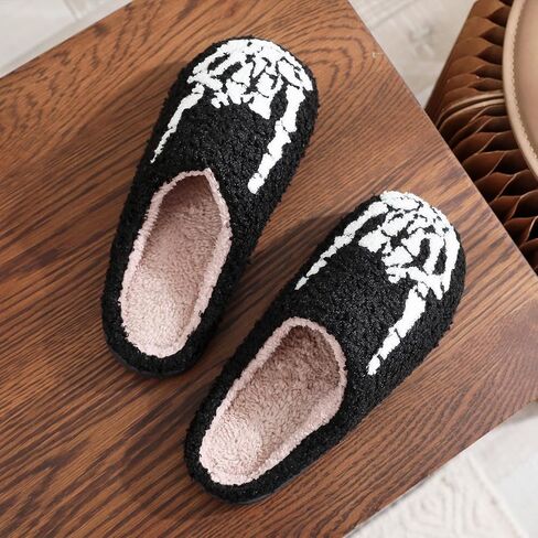 Afellicy Halloween Slippers for Women Holiday Gifts House Home Bedroom Slipper Memory Foam Retro Indoor Outdoor Shoes in Saudi Arabia