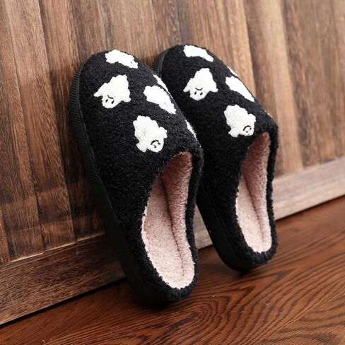 Afellicy Halloween Slippers for Women Holiday Gifts House Home Bedroom Slipper Memory Foam Retro Indoor Outdoor Shoes in Saudi Arabia