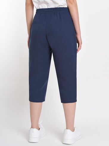 Weintee Women's Petite Cotton Gauze Capris for Casual Summer in Saudi Arabia