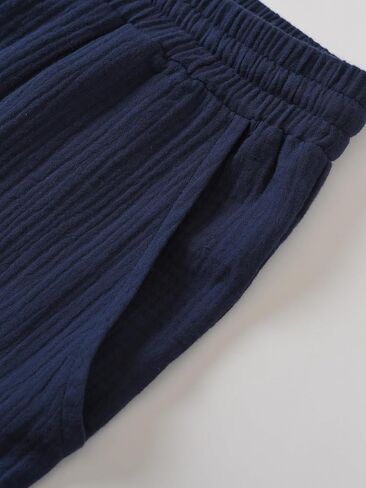 Weintee Women's Petite Cotton Gauze Capris for Casual Summer in Saudi Arabia