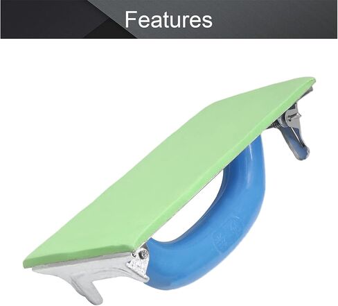 أداة صنفرة يدوية من Utoolmart، حامل ورق الصنفرة بمقبض بلاستيكي 185x85 مم كتلة صنفرة يدوية يدوية لتلميع الأثاث الخشبي المعدني للجدران الجافة، لون عشوائي in Saudi Arabia