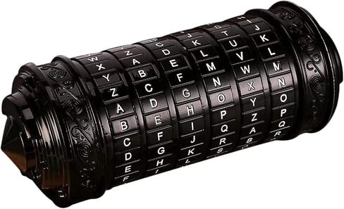 صناديق ألغاز Cryptex، قفل Cryptex صغير من Da Vinci Code مع مقصورات مخفية، هدايا عيد ميلاد لغز عيد الحب لصديقتها، صندوق غامض للرجال، نحاسي، كبير in Kuwait