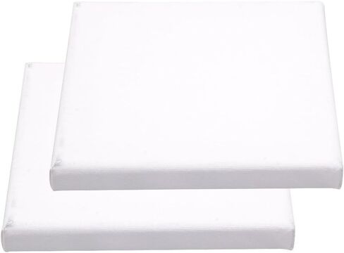 Blank Canvas Board Wooden Framed for Painting DIY Paint by Numbers Kits Oil Painting 2 Pieces Pack (8x8 inch) in Kuwait