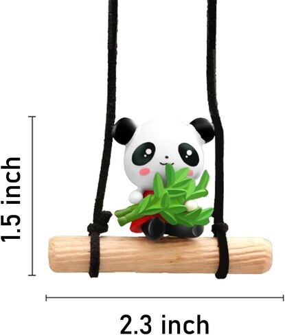 ZOSTLAND Cute Swing Ornament Car Auto Rear View Mirror Hanging Decoration Suspension Pendant Accessories Applicable to Car Truck Suv (Blue Diver) in Kuwait