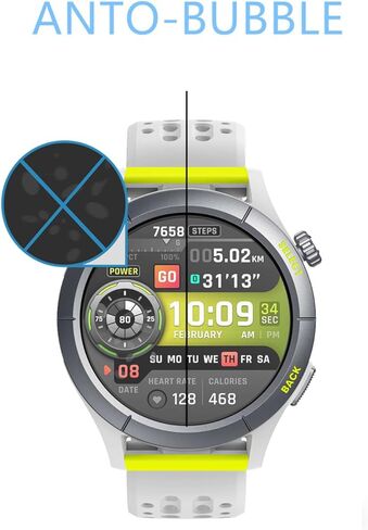 متوافق مع واقي شاشة الساعة الذكية Amazfit Cheetah Pro/Cheetah Round SmartWatch (3 عبوات) تغطية كاملة HD PET Film in Kuwait