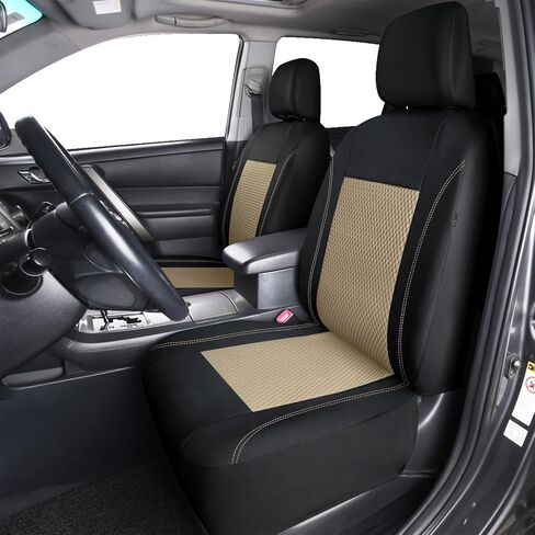 Flying Banner car seat Covers Full Set Velvet Cubic Massage New Protector Breathable Rear Bench Split Black Gray Beige 40/60 50/50 60/40 (Black, Full Set - High Back) in Saudi Arabia