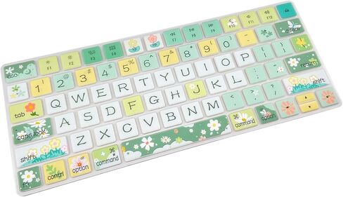 Keyboard Cover Skin for Apple iMac Wireless Magic Keyboard 2nd Gen (Model: A1644 MLA22LL/A) Without Numeric Keypad, Cute Silicone Skin Protector, Cute Bunny in Saudi Arabia