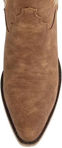 Atuelang Western Cowboy Boots for Women Knee High Wide Calf Lace Up Embroidered Cowgirl Boots in Saudi Arabia