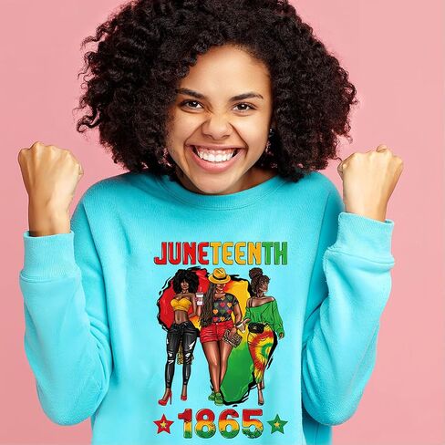 4 Pcs Juneteenth Iron On Patches for Clothing Black Men Women Iron on Transfers Black History 1865 Fist Iron On Decals for Clothes T-Shirts Jackets Bags DIY Heat Transfer Decals June 19th Decoration in Kuwait