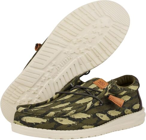 Hey Dude Wally Fish Camo - Black Fish Camo in Saudi Arabia